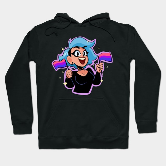 PeachFuzz Bisexual Pride Hoodie by PeachFuzz Comics Store